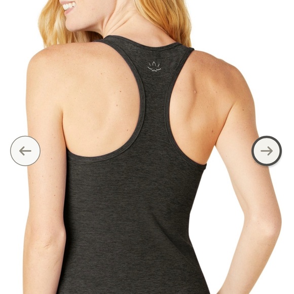 Beyond Yoga Spacedye racerback tank, dark grey, built in bra - Picture 2 of 4